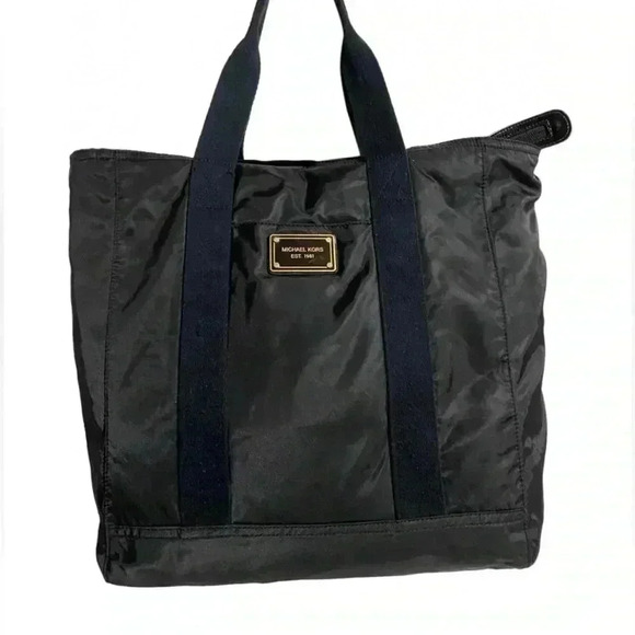 Michael kors black nylon hobo handbag - Picture 1 of 9